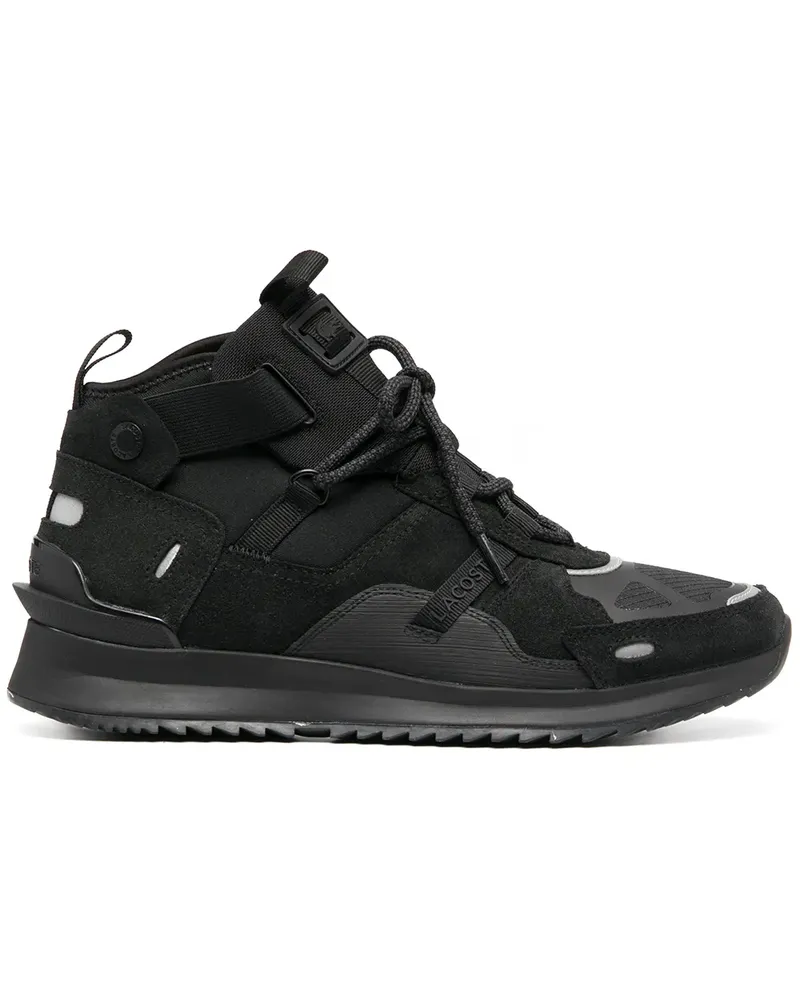 Lacoste Sneakers mit Einsätzen - Schwarz Schwarz