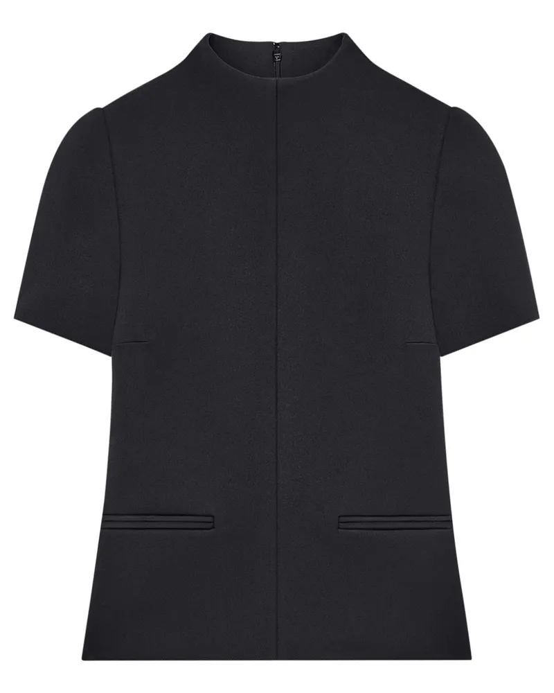 Courrèges Hemd mit Logo-Stickerei - Schwarz Schwarz