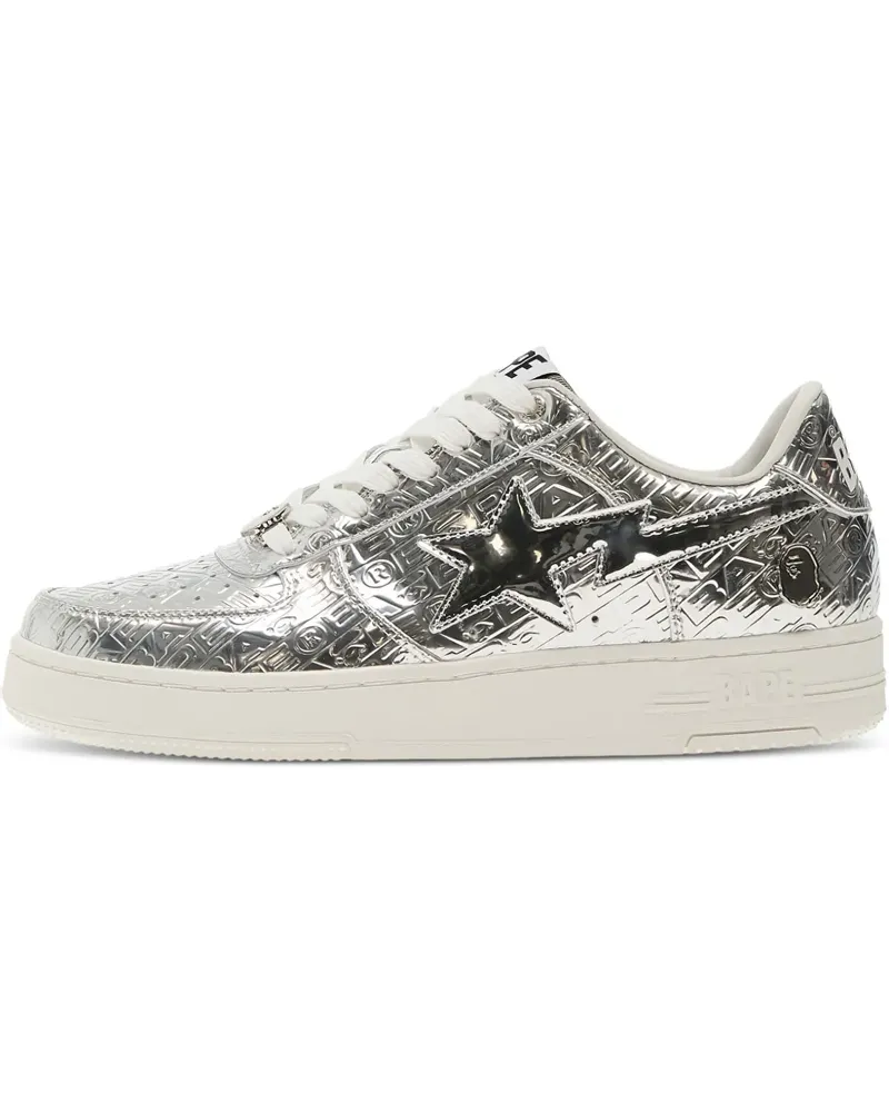 BAPE Sneakers mit Logo-Patch - Grau Grau