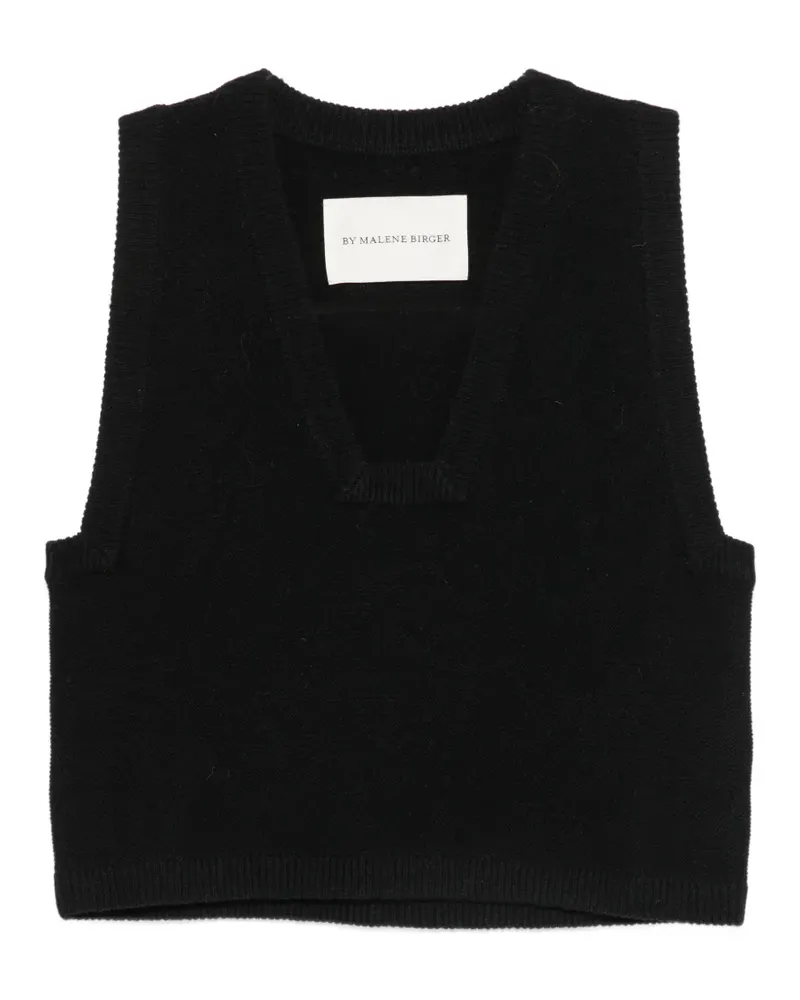 By Malene Birger Wione V-neck tank top - Schwarz Schwarz