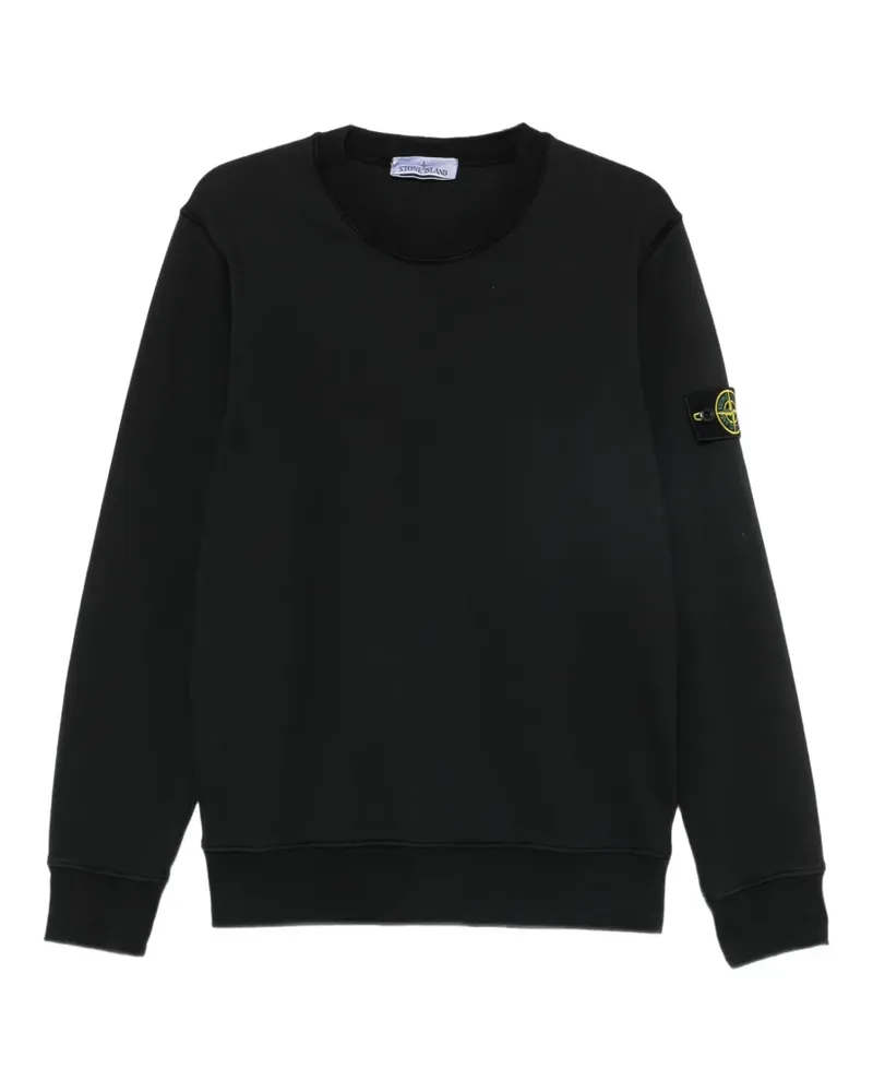 Stone Island logo-patch sweatshirt - Schwarz Schwarz