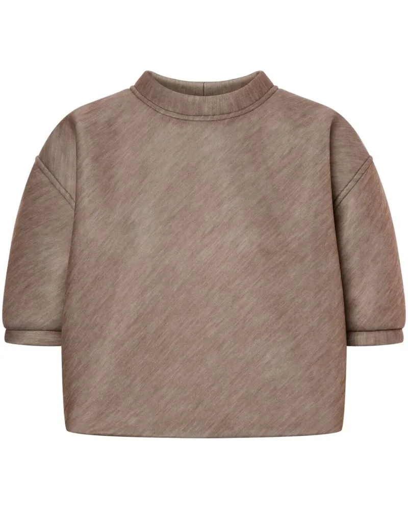 Philosophy Di Lorenzo Serafini Kastiges Cropped-T-Shirt - Braun Braun