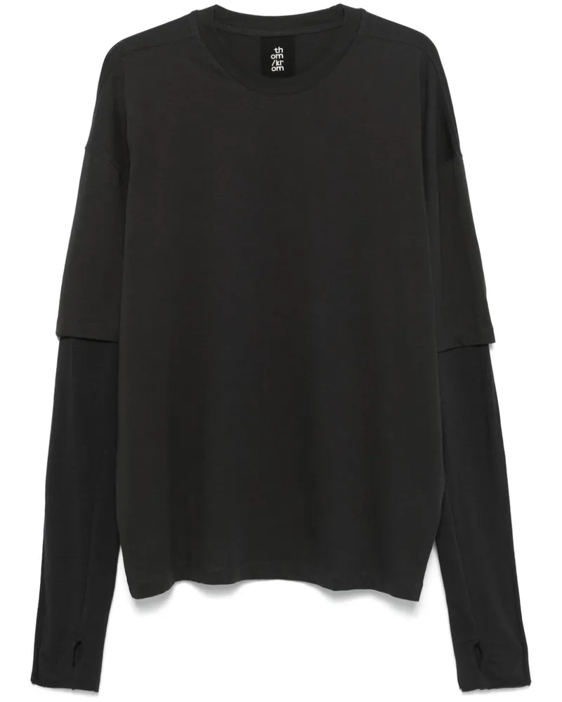 THOM KROM Klassisches T-Shirt - Grau Grau
