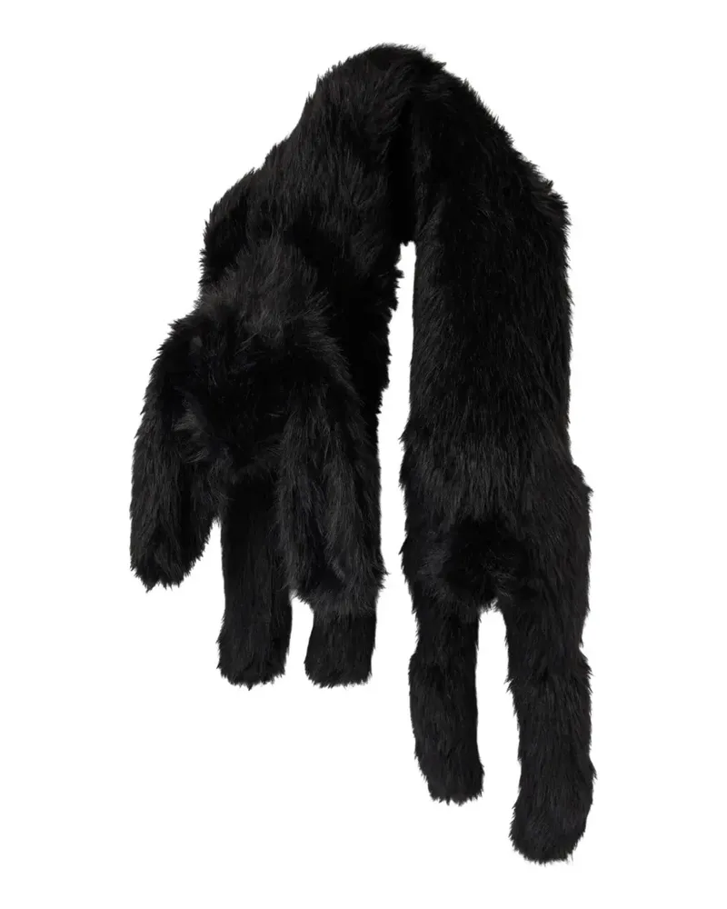 Simone Rocha Schal mit Blumenverzierung - Schwarz Schwarz