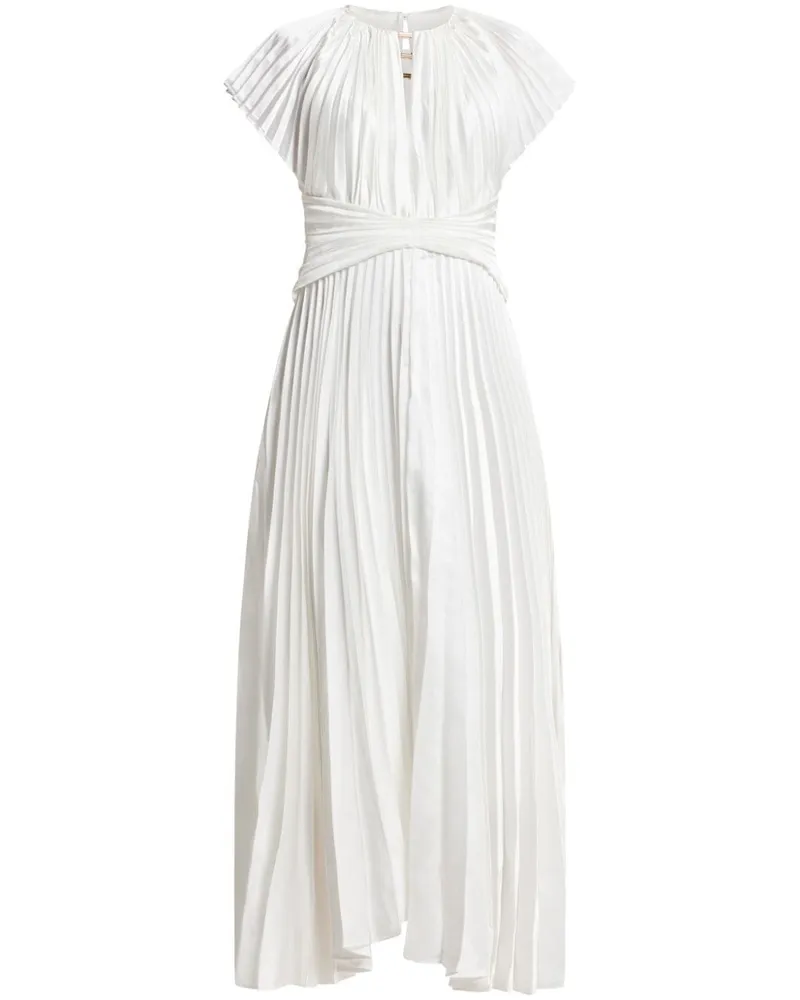 Acler Prestonbrook Midikleid - Weiß Weiß