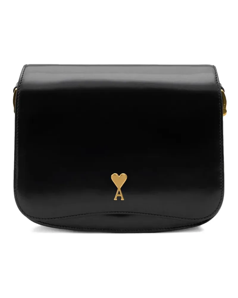 AMI Paris Schultertasche mit Herzmotiv - Schwarz Schwarz