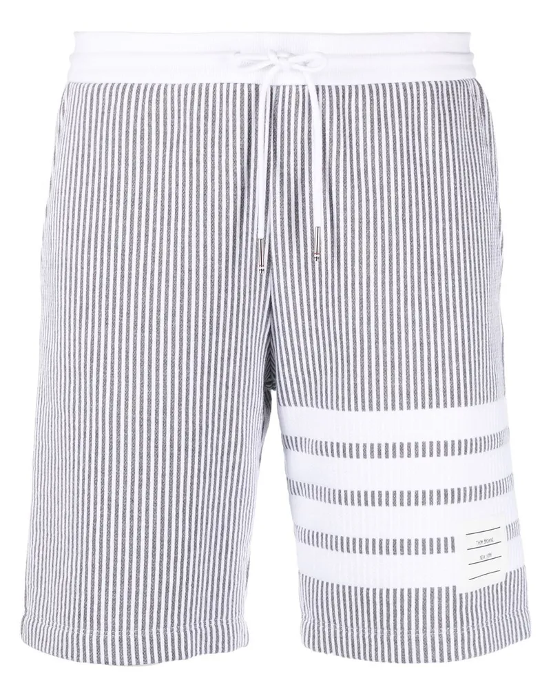 Thom Browne 4-Bar Shorts mit Streifen - Grau Grau