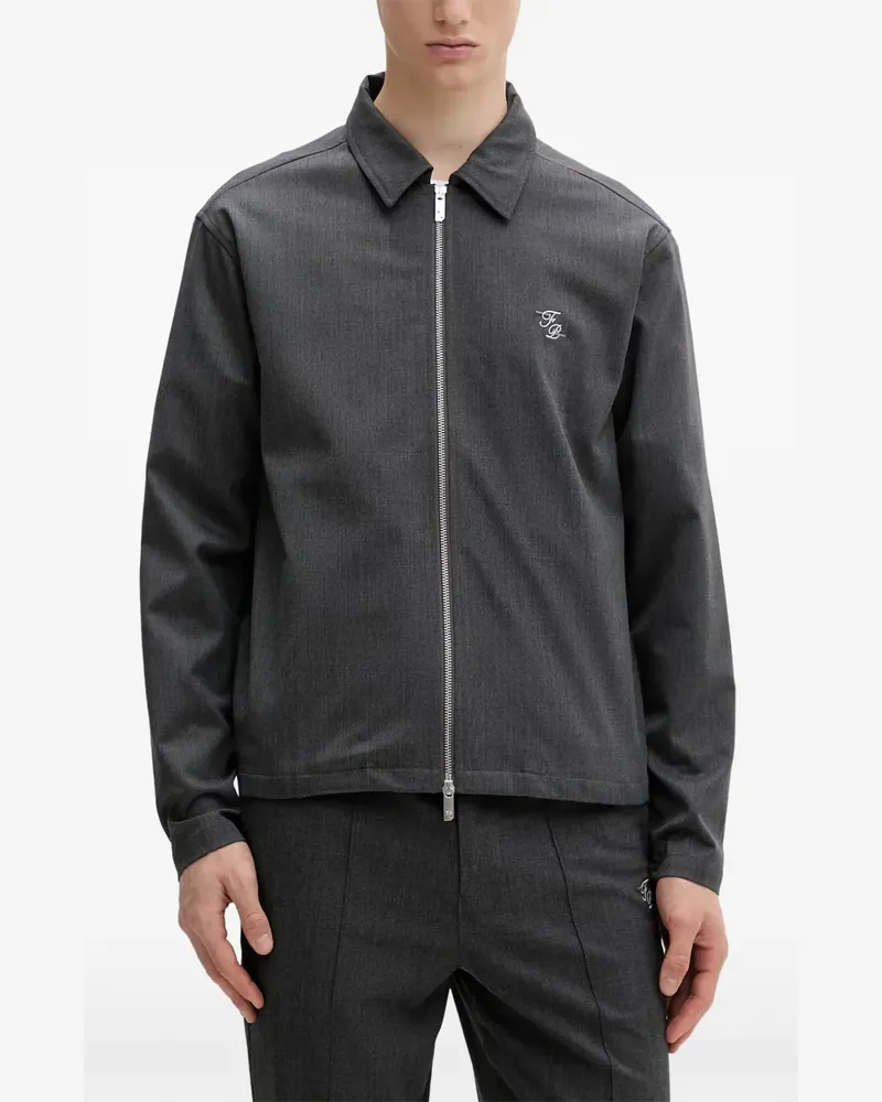 Filling Pieces zip embroidered jacket - Grau Grau