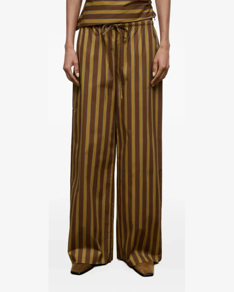 STAUD Gestreifte Mateo Hose - Braun Braun