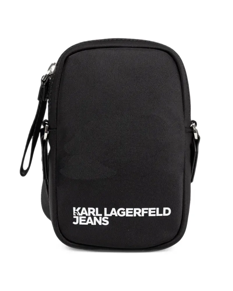Karl Lagerfeld Umhängetasche mit Reißverschluss - Schwarz Schwarz