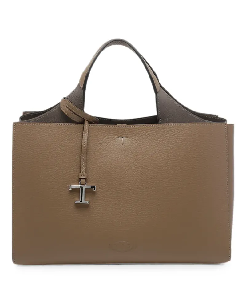 TOD'S leather tote bag - Nude Nude