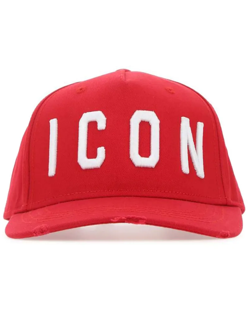 Dsquared2 Baseballkappe mit "Icon"-Stickerei - Rot Rot