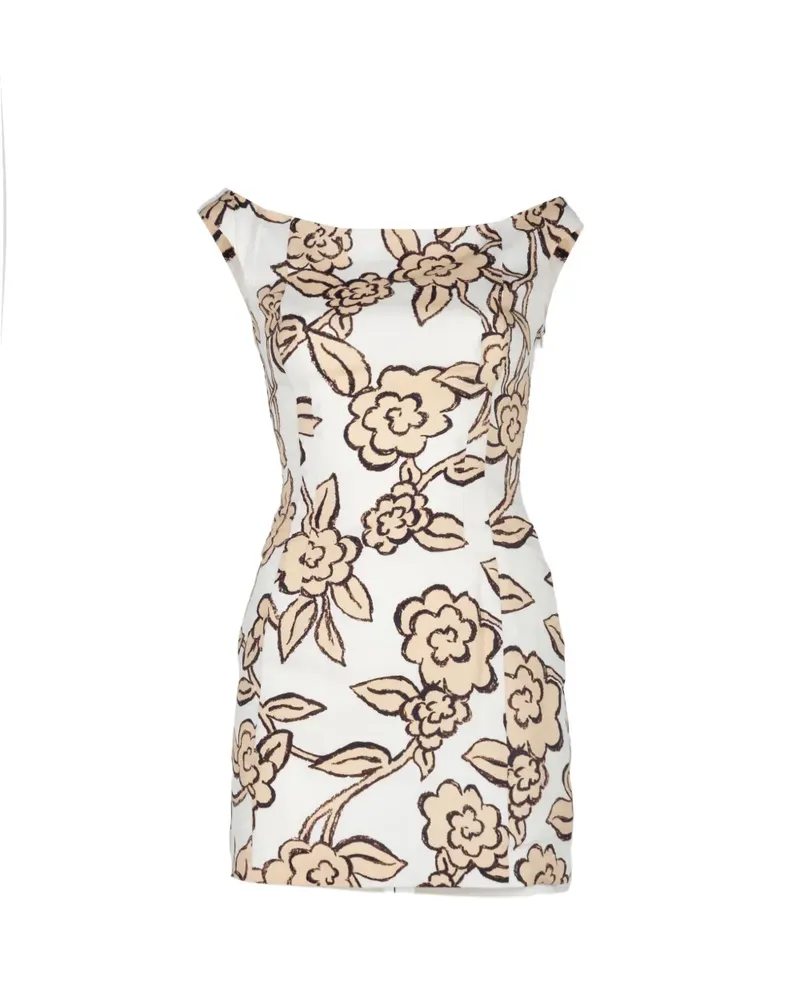 SIR Elodie Minikleid mit Blumenprint - Weiß Weiß