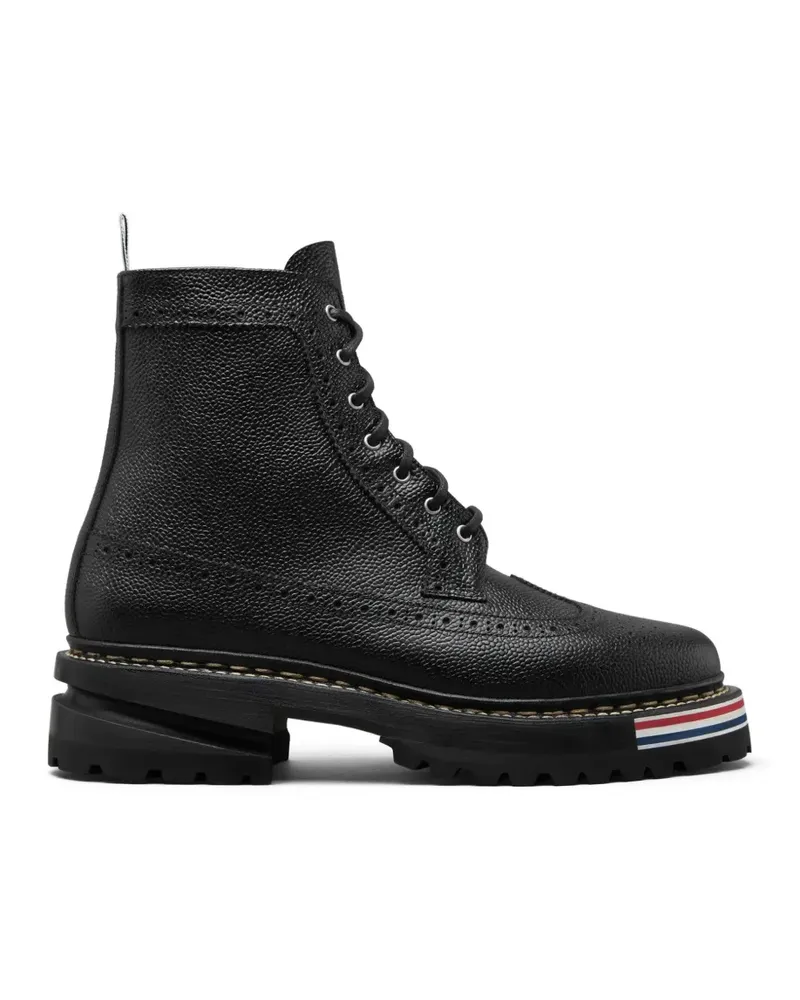 Thom Browne pebble grain hiking sole longwing boots - Schwarz Schwarz