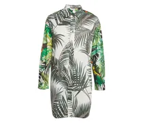 Diego Hemdkleid mit tropischem Print - Grün