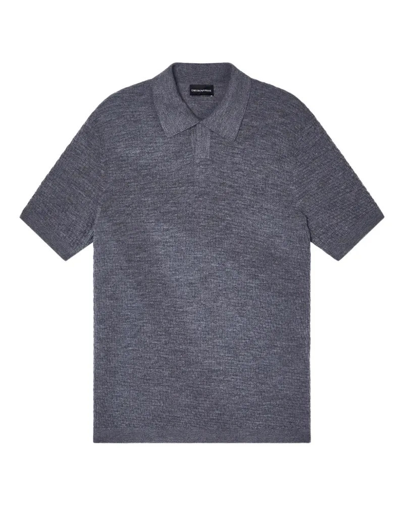 Emporio Armani Texturiertes T-Shirt - Grau Grau