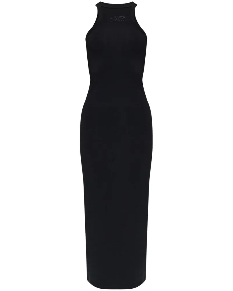 VETEMENTS Kleid mit Logo-Verzierung - Schwarz Schwarz