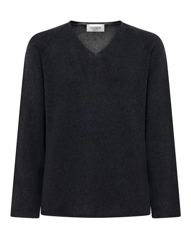 Laneus Pullover mit V-Ausschnitt - Grau Grau