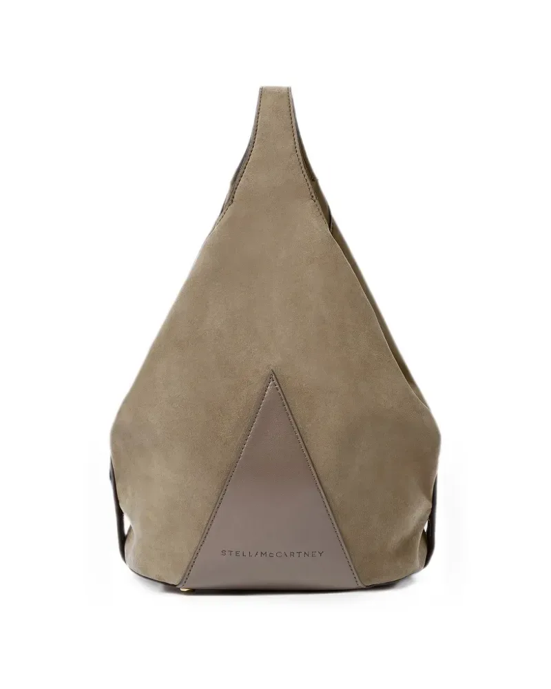 Stella McCartney Schultertasche mit Logo-Prägung - Grün Grün