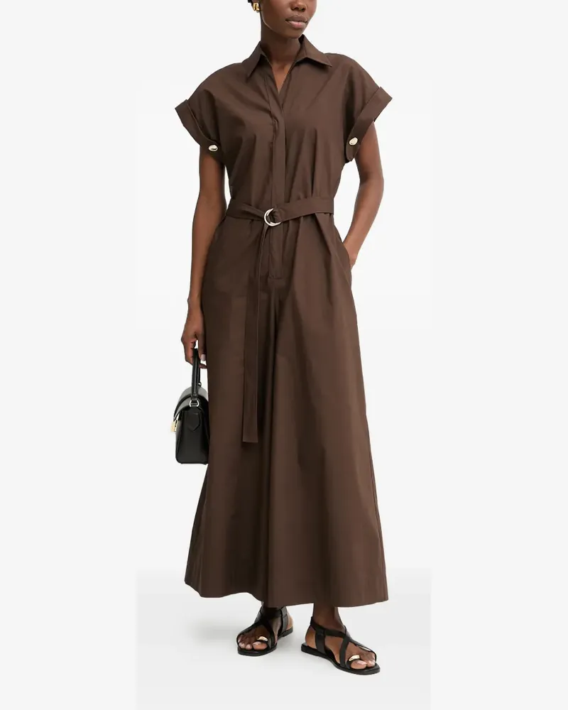 Simona Corsellini belted wide-leg jumpsuit - Braun Braun
