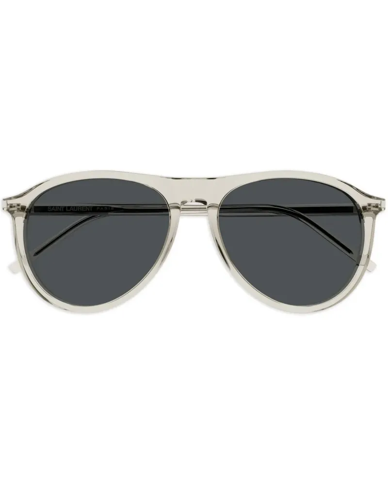 Saint Laurent Getönte 667 Pilotenbrille - Nude Nude