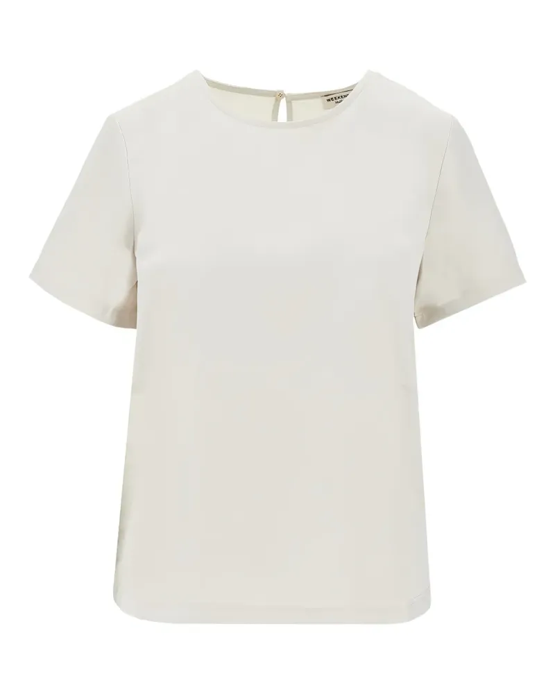 Max Mara Klassisches T-Shirt - Weiß Weiß