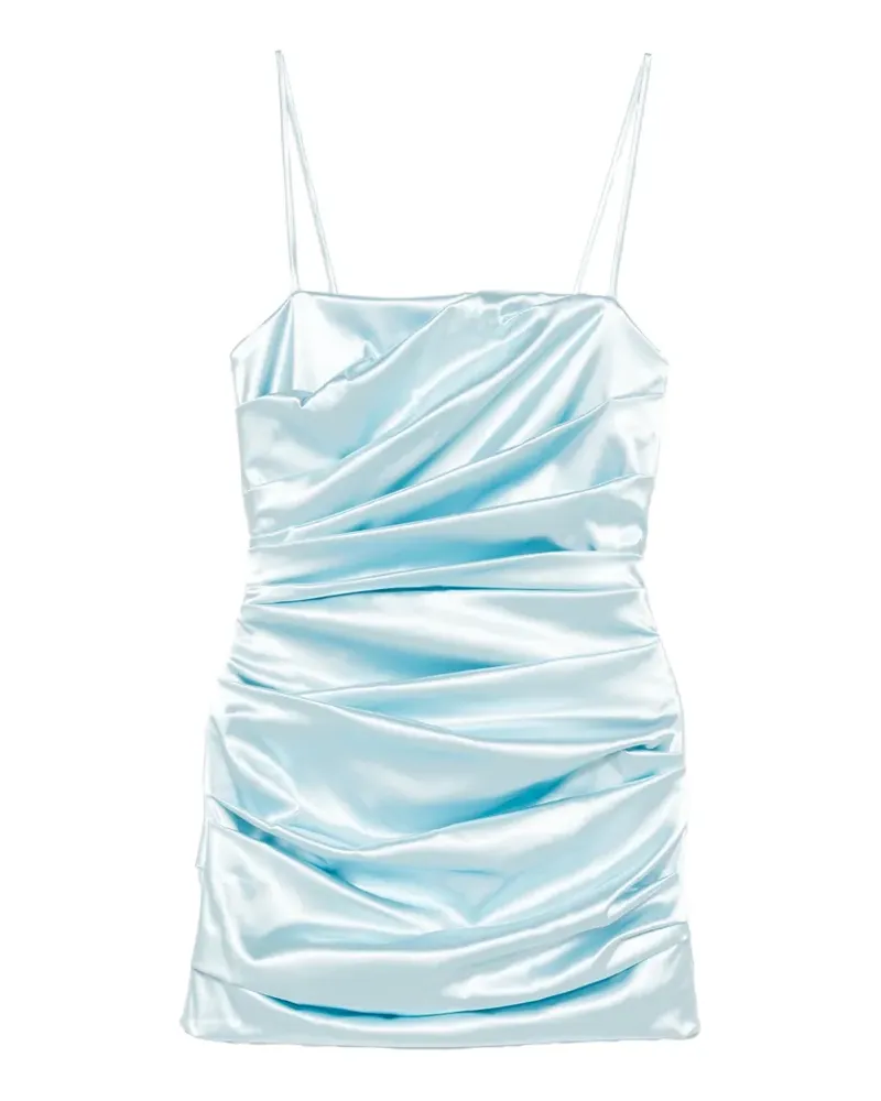 Dolce & Gabbana gathered strappy mini dress - Blau Blau