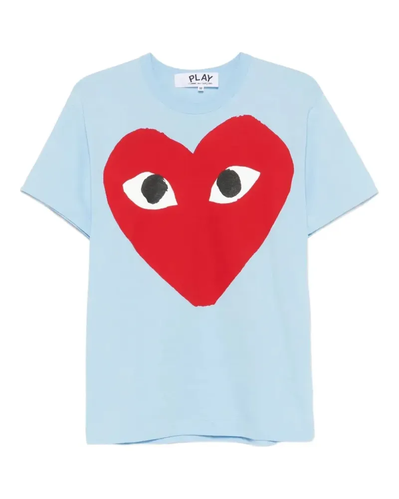 Comme des Garçons heart-print T-shirt - Blau Blau