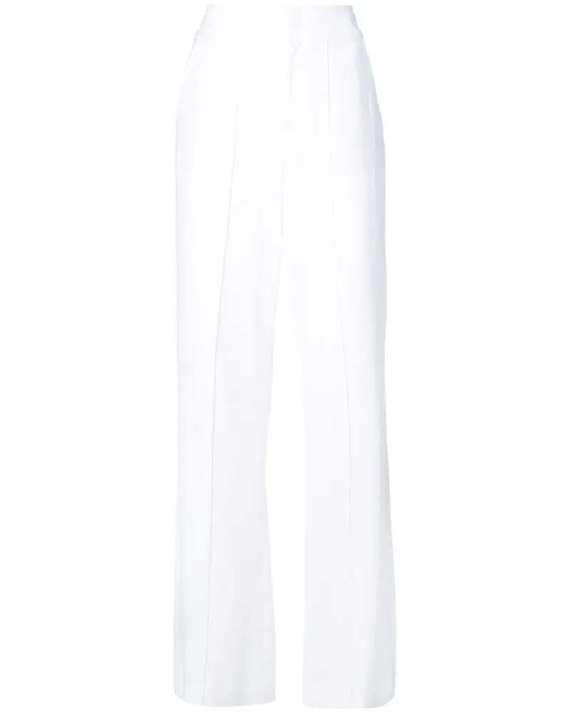 Alice + Olivia Schmale Taillenhose - Weiß Weiß