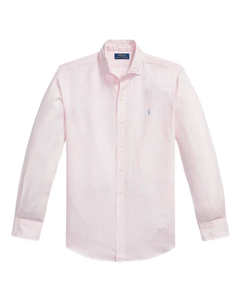 Ralph Lauren striped seersucker shirt - Rosa Rosa