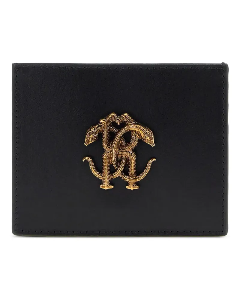 Roberto Cavalli Klassisches Kartenetui - Schwarz Schwarz