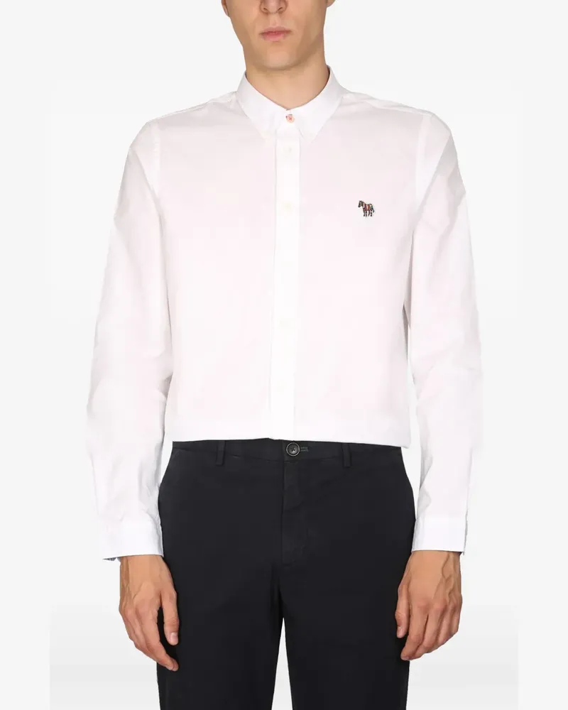 Paul Smith Zebra logo-patch shirt - Weiß Weiß