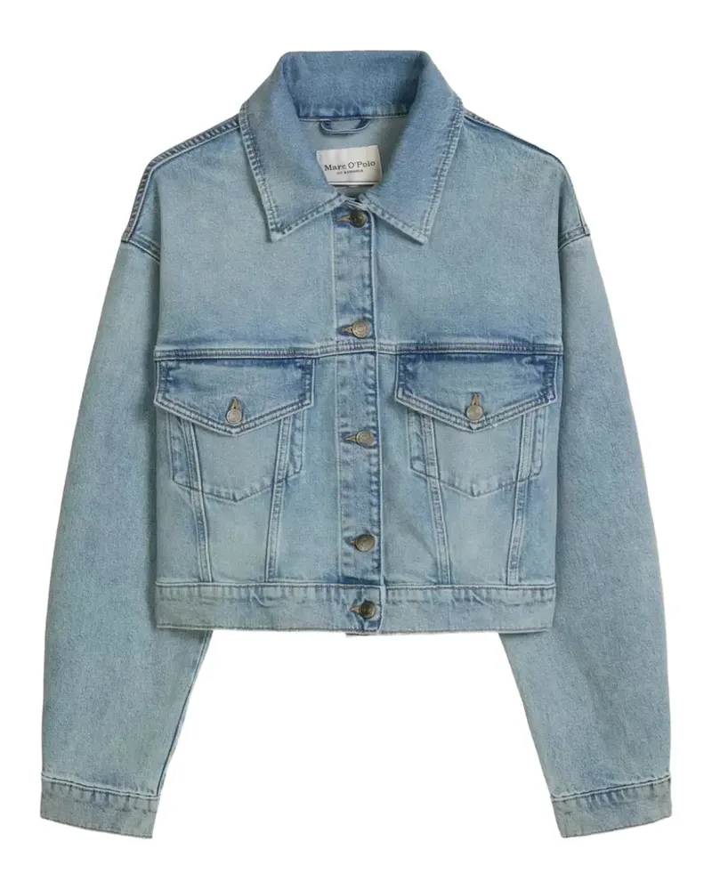 Marc O'Polo Jeansjacke mit Knopfleiste - Blau Blau