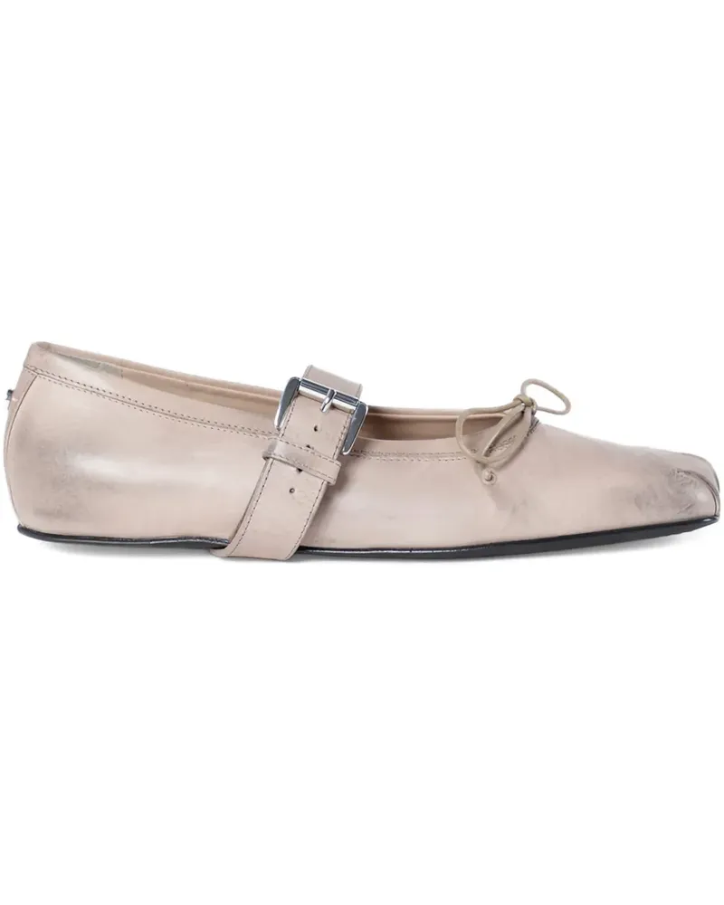 Ann Demeulemeester nappa-leather ballet flats - Nude Nude