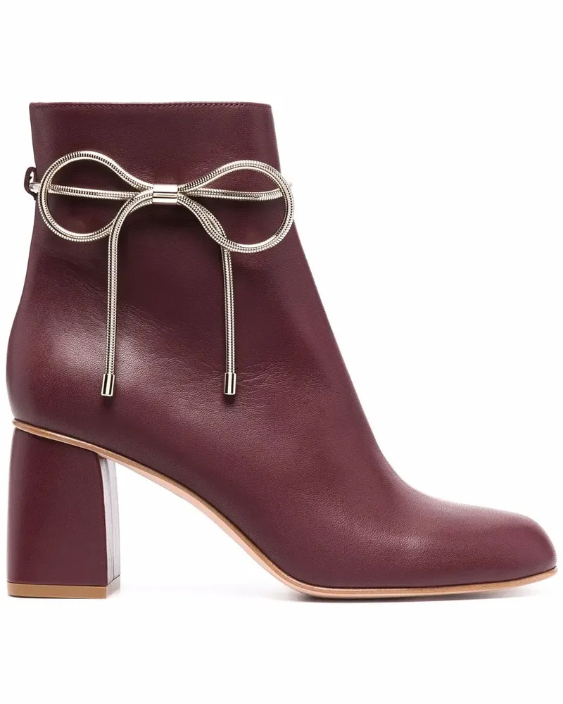 RED Valentino Stiefel mit Schleife - Rot Rot