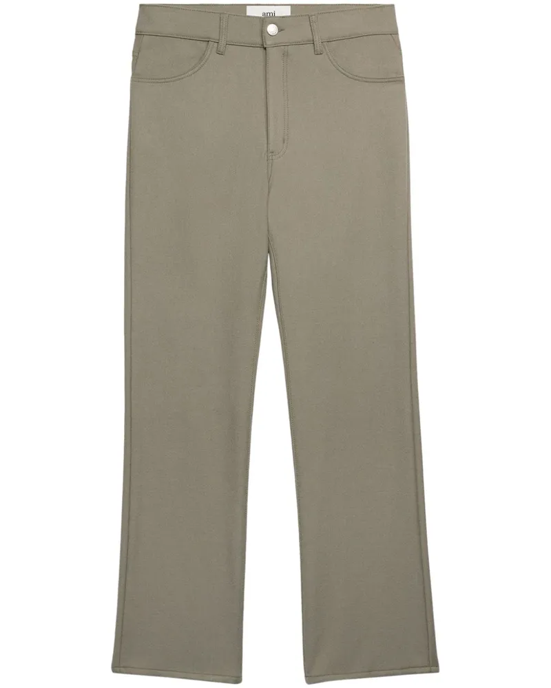 AMI Paris Klassische Straight-Leg-Hose - Grau Grau