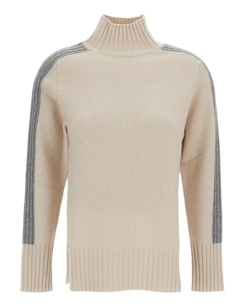 Lorena Antoniazzi Pullover mit V-Ausschnitt - Nude Nude