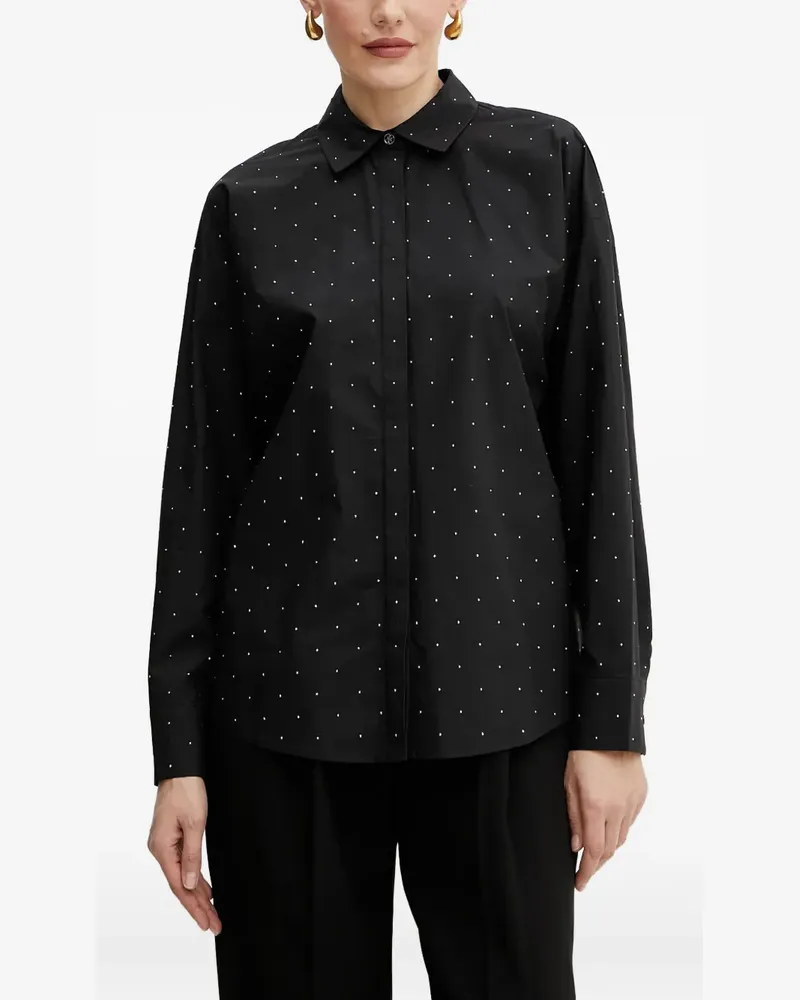 Guess Verziertes Hemd - Schwarz Schwarz