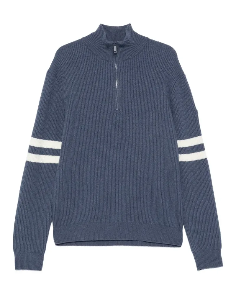Canada Goose striped quarter-zip sweater - Blau Blau
