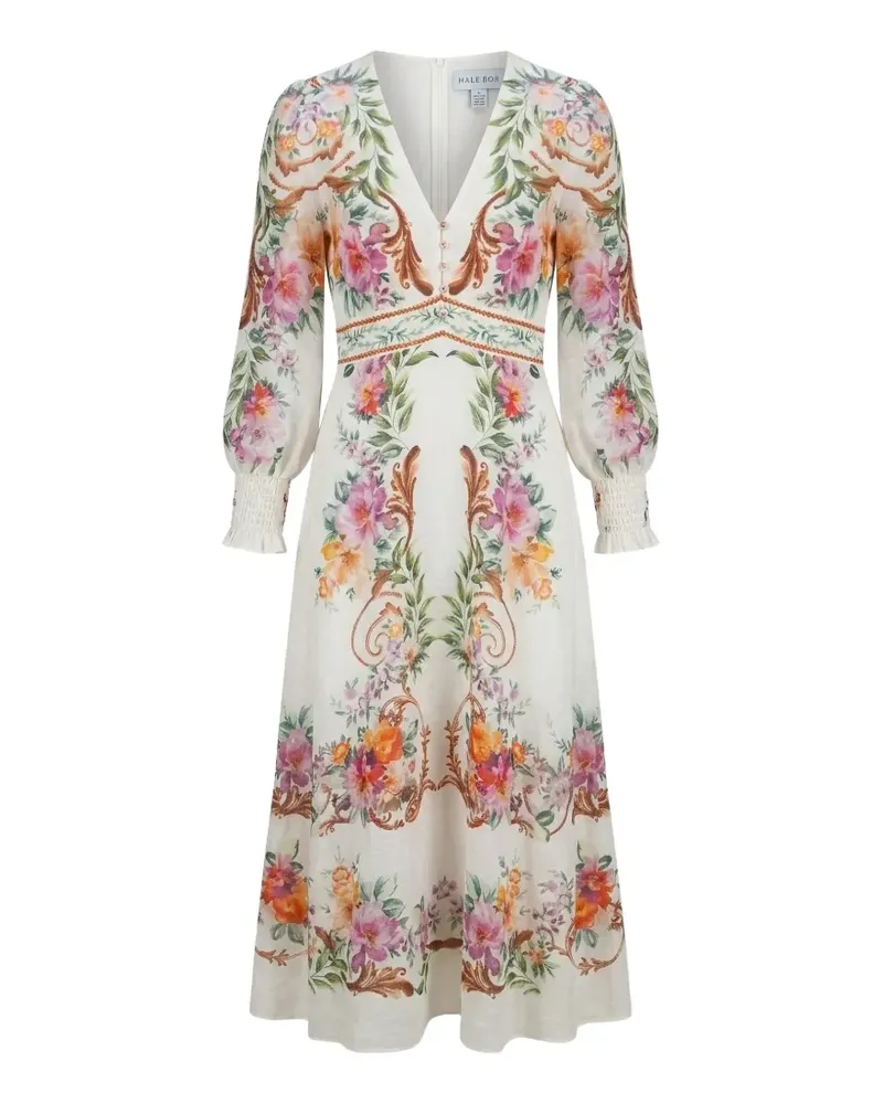 Hale Bob Frida floral-print dress - Nude Nude