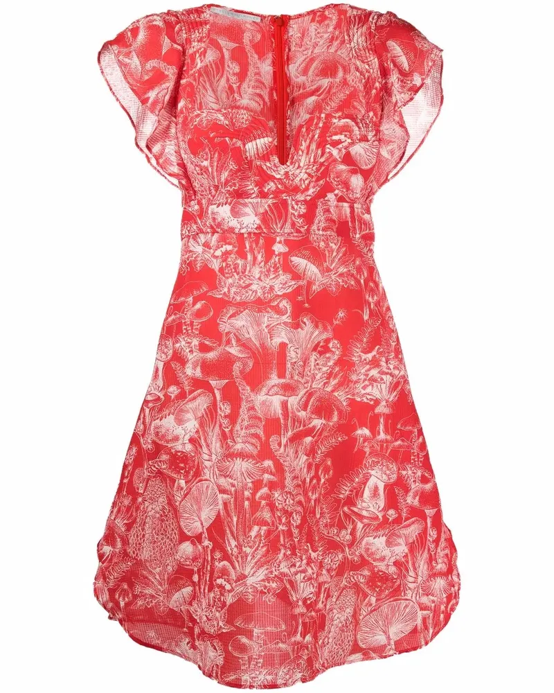 Stella McCartney Kleid mit Print - Rot Rot