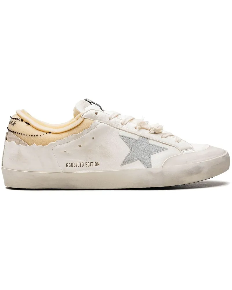 Golden Goose Super-Star Penstar White/Silver/Beige Sneakers - Weiß Weiß