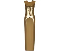 Metallisches Bustierkleid - Gold