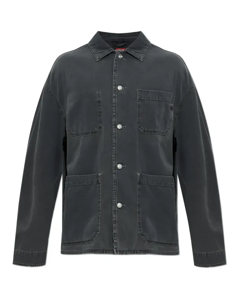 Diesel D-Stack-U patch-detail jacket - Grau Grau
