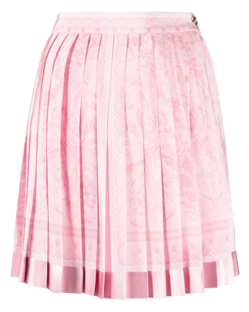Versace Minirock mit Barocco-Print - Rosa Rosa