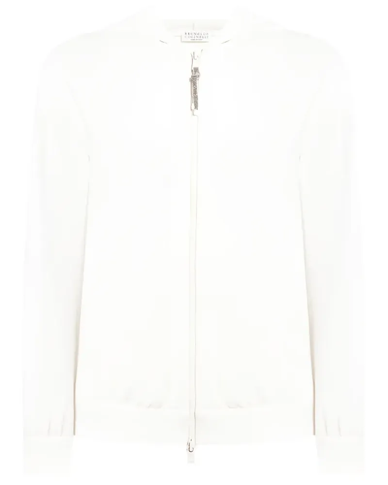 Brunello Cucinelli zip-up hoodie - Weiß Weiß