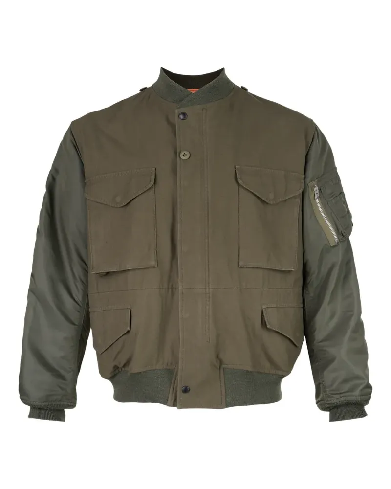 Junya Watanabe panelled bomber jacket - Grün Grün