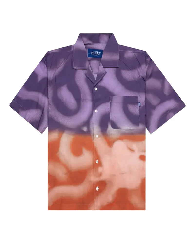 AWAKE NY Dip-Dye Hemd - Violett Violett