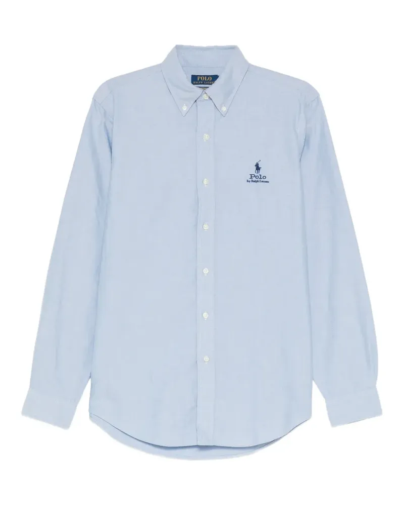Ralph Lauren Oxford-Hemd mit Logo-Stickerei - Blau Blau