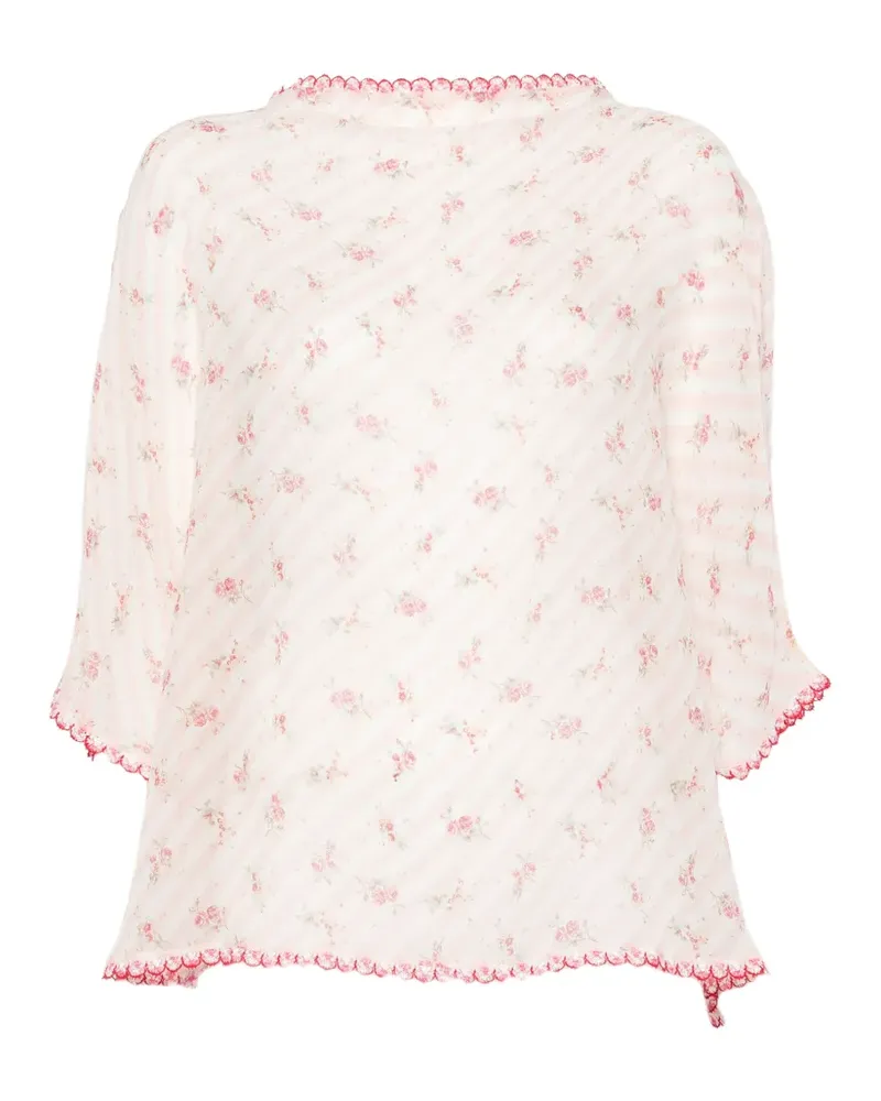 Faliero Sarti New Merlina floral-print blouse - Rosa Rosa